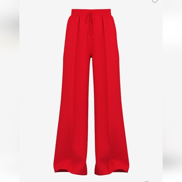 Victoria's secret ivy fleece wide-leg sweatpants RED MEDIUM - Picture 3 of 10